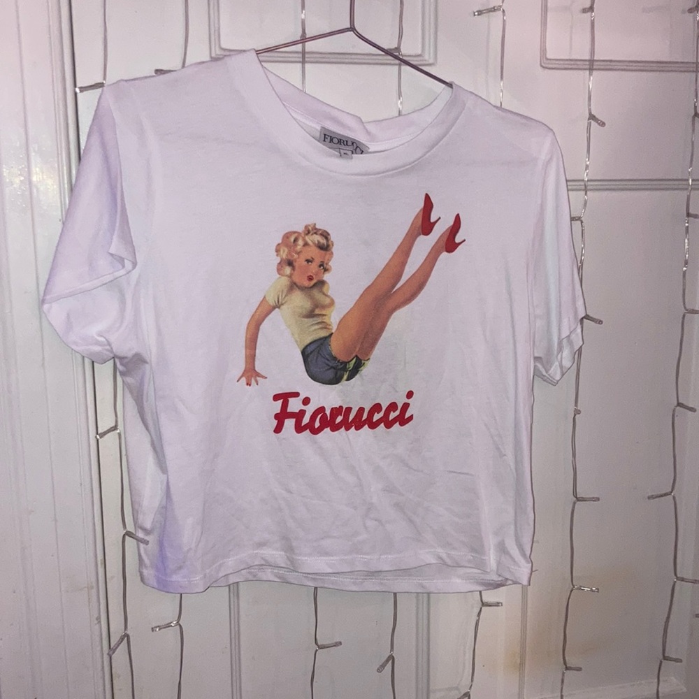 NWT fiorucci pinup crop tee